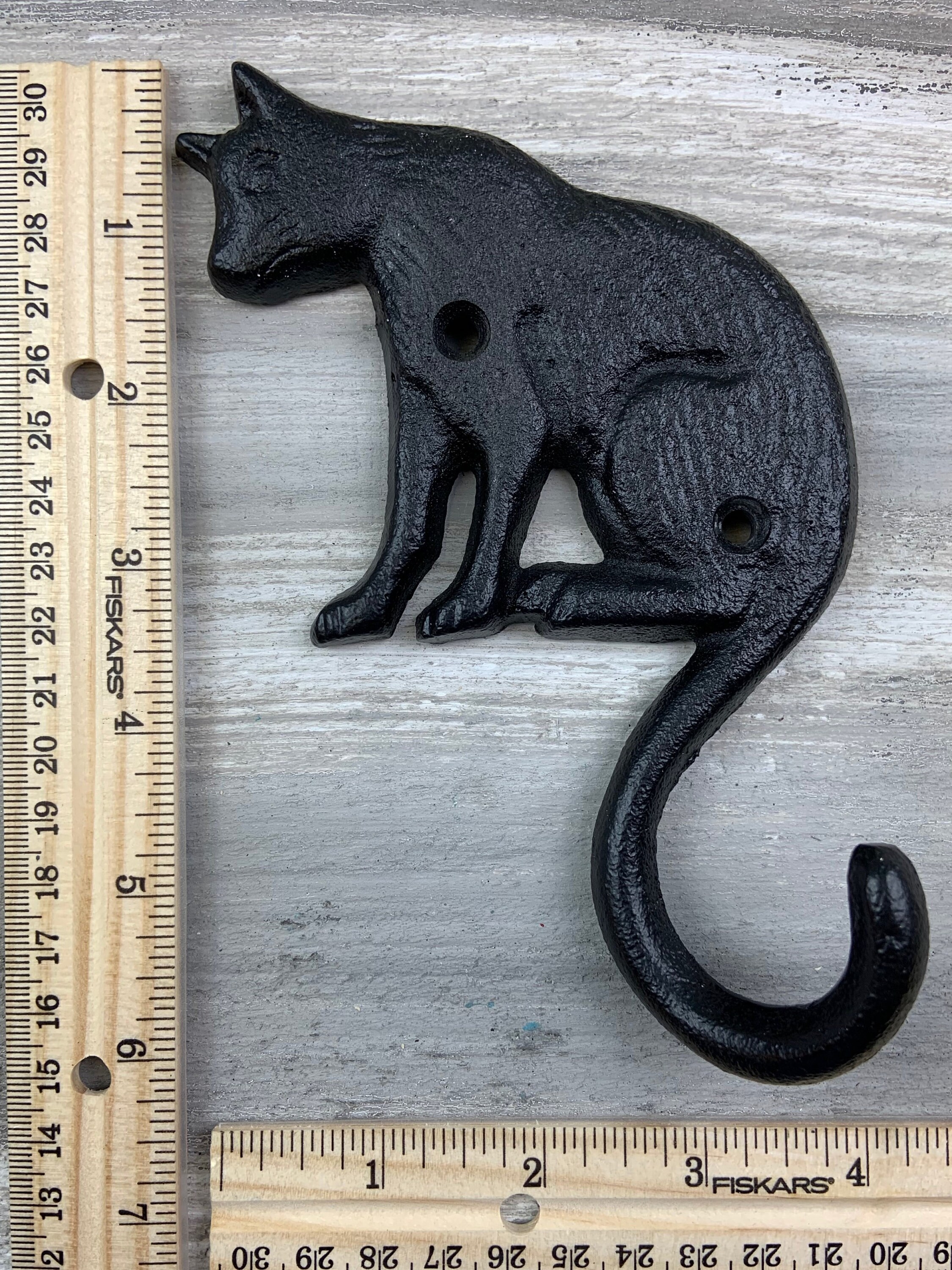 Cast iron cat hook cat hook coat hook towel hook wall Etsy