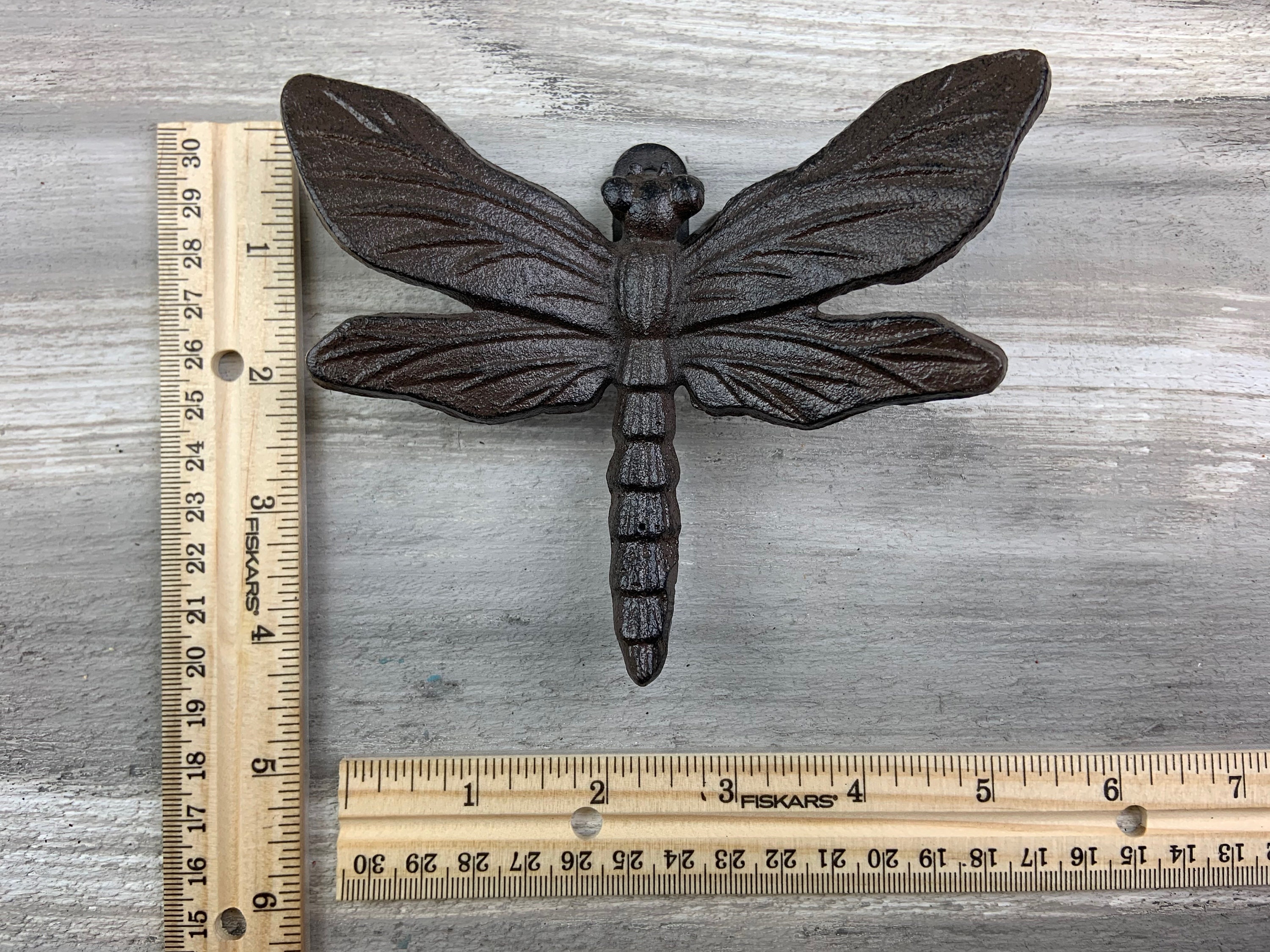 Cast Iron Dragonfly Wall Decor Insect Decor Garden Decor Etsy