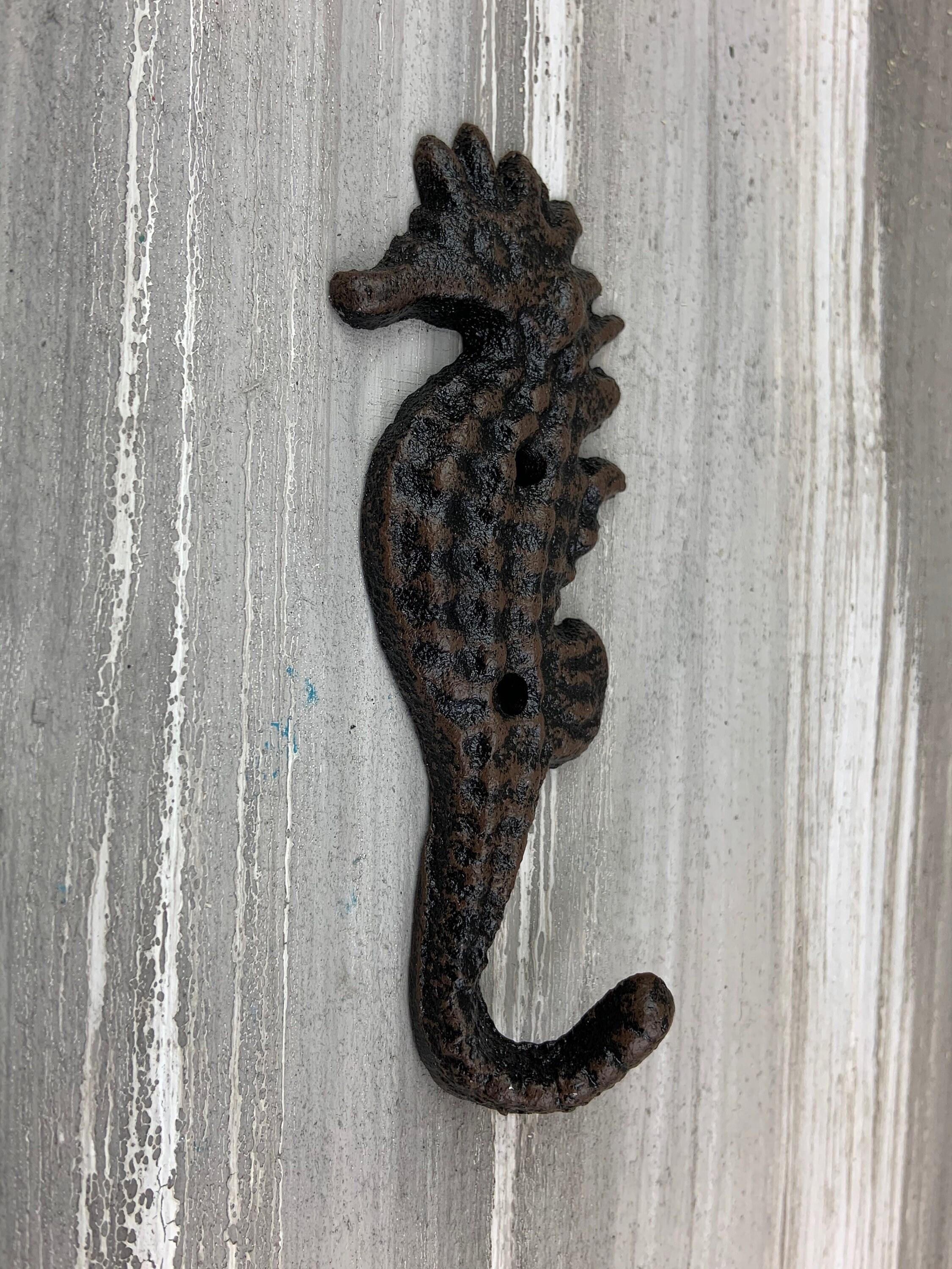 Cast Iron Seahorse Hook Nautical Hook Ocean Hook Coat Hook Etsy