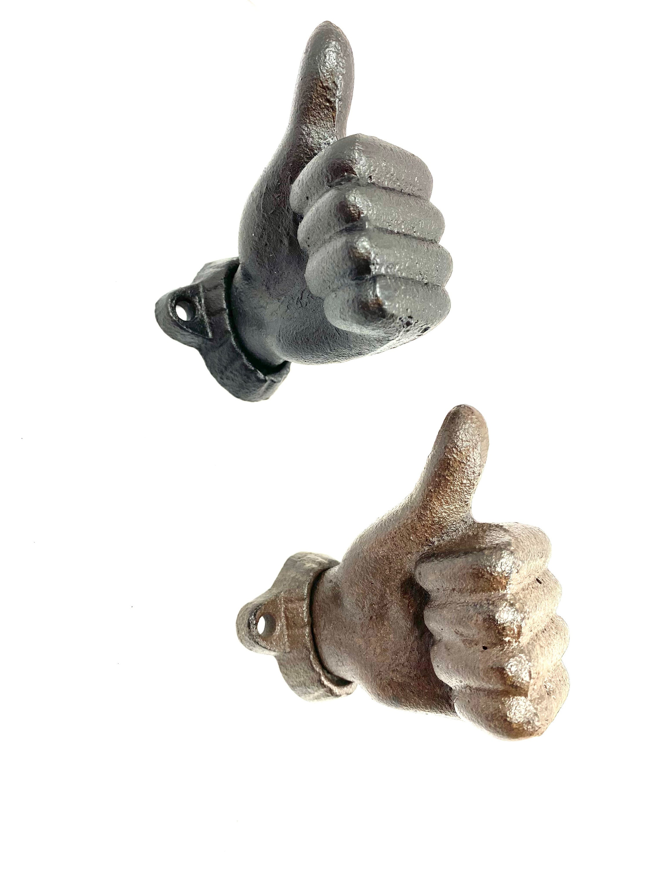 Cast Iron Thumbs up Hook, Hook, Coat Hook, Wall Hook, Cast Iron Hook,  Rustic Hook, Hand Hook, Hook, Thumbs up Hook, Thumb Hook, Misc04 