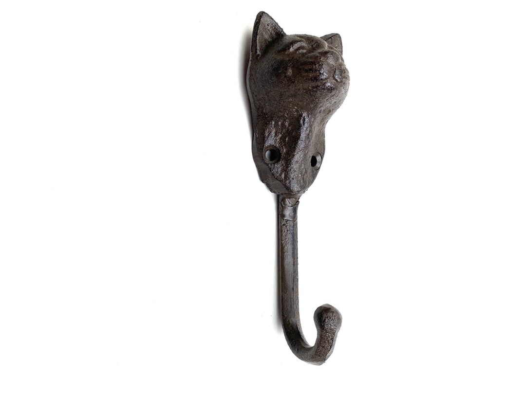 Cast Iron Cat Hook, Cat Hook, Coat Hook, Towel Hook, Wall Hook