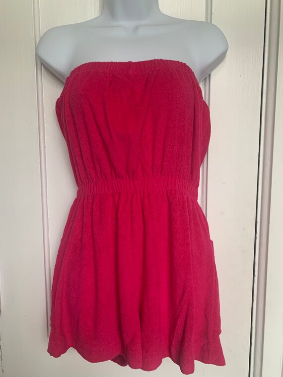 Vintage hot pink 1970s-1980s romper