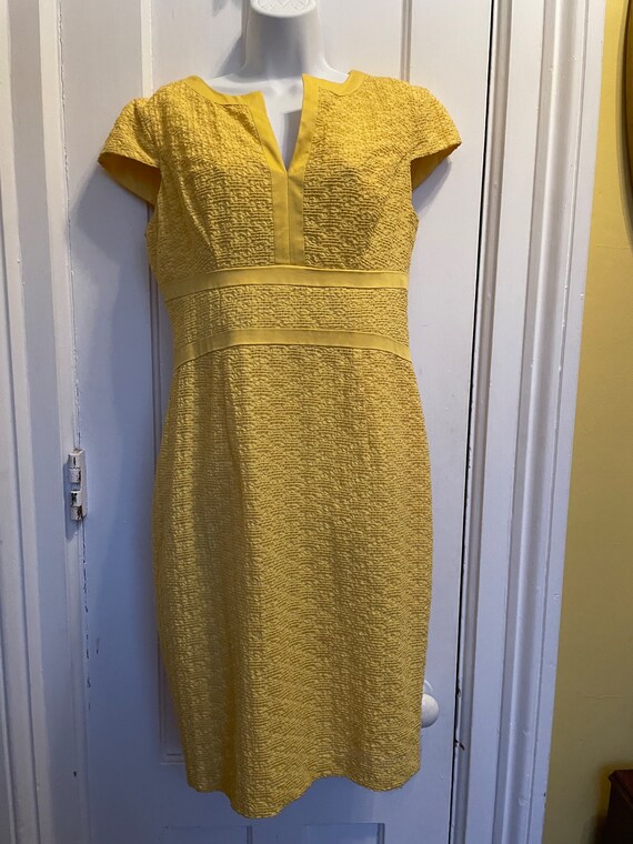 FairiesandFrets Vintage Anne Klein Yellow Dress Beautiful Classic Look
