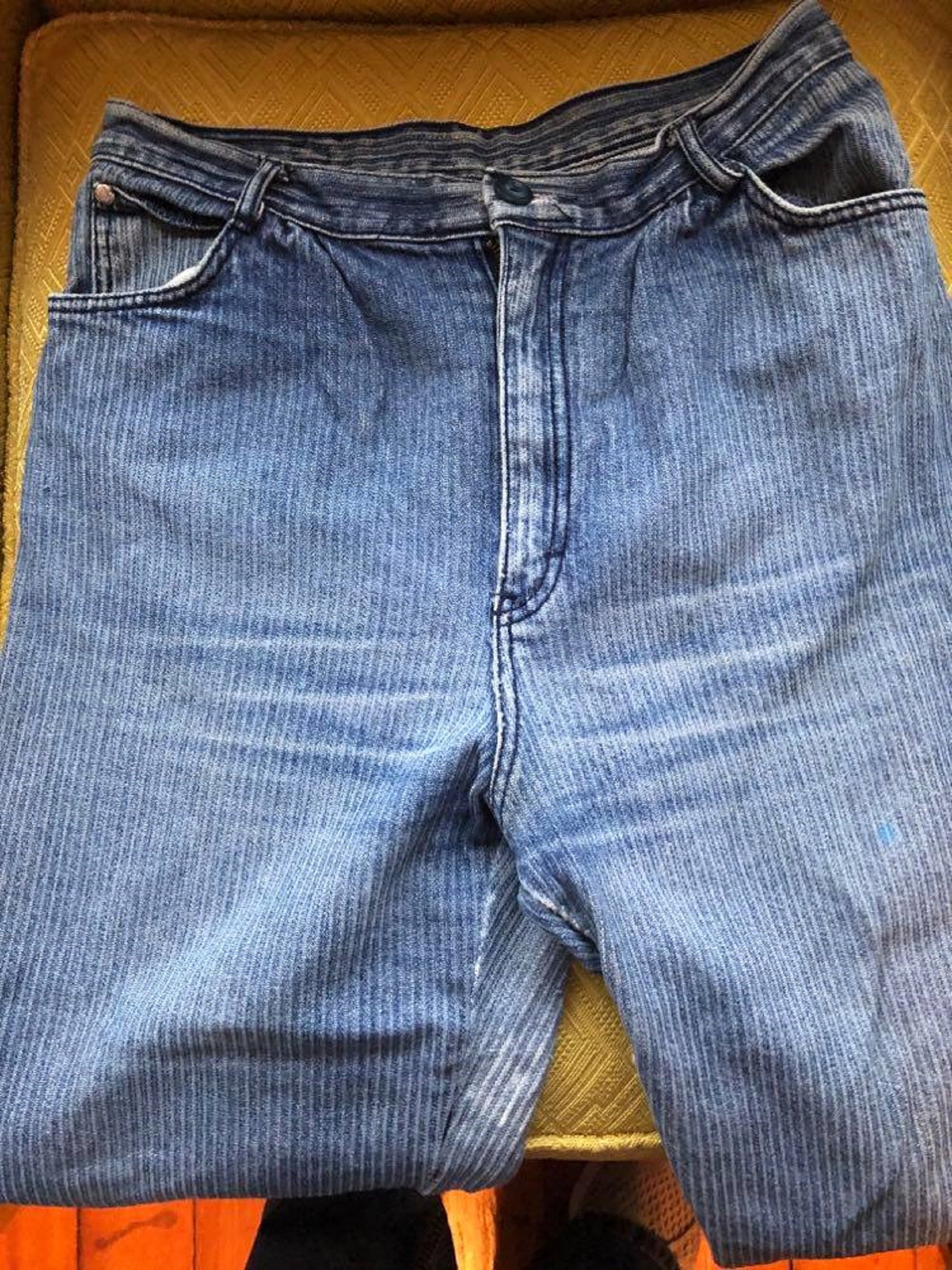 Vintage Gitano Pin Striped Jeans 1980s | Etsy