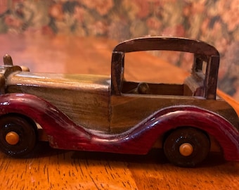 Vintage Wooden Toy Car
