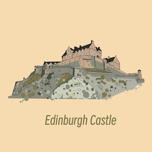 Carte postale A6 Château d'Édimbourg