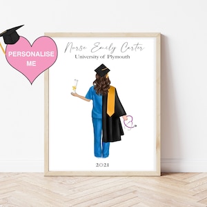 Nurse Graduation Personalised Gift | Graduation Print | University Print | Graduation Day Gift | Class 2022 | DIGITAL DOWNLOAD PRINT