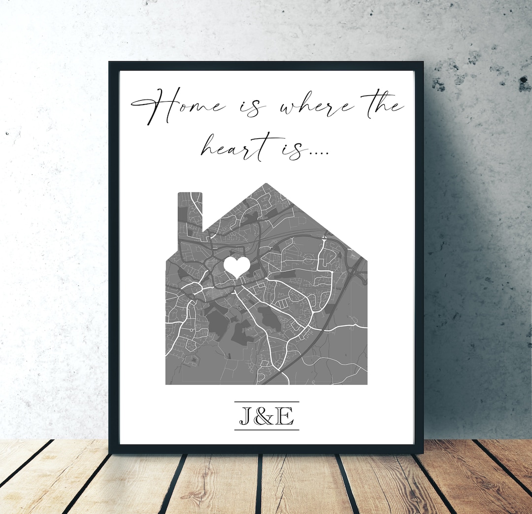 Personalised New Home Print New Home Gift Personalised Housewarming ...