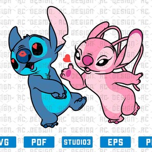 Download Stitch And Angel Heart Svg Lilo And Stitch Svg Baby Stitch Etsy