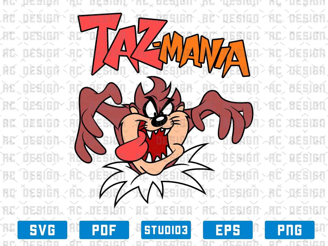 Tazmanian Devil Svg Looney Toons Svg Looney Toons Png | Etsy