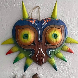 Majoras mask replica The legend of Zelda inspired large wall art