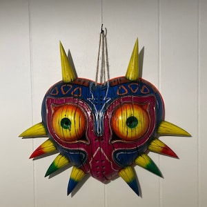 Majoras Mask replica The Legend of Zelda inspired large wall art w/ lights!