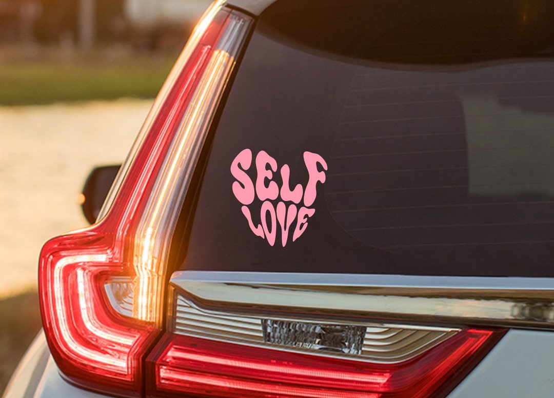 Self Love Decal, Positive Vinyl Decal, Trendy Car Decal, Affirmation ...
