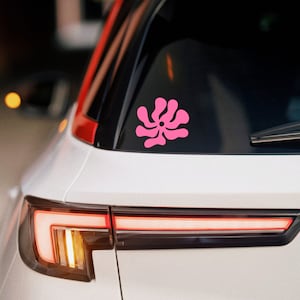 Gas Cap Decal, Bumper Stickers Cute, Flower Decal, Car Sticker, Cute Vinyl Decal, Retro Car Decal for Women, Aesthetic Car Decal