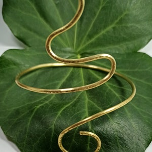 Upper arm bracelet, made of brass, brass! Body jewelry, handmade, upper bracelet,