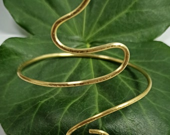 Upper arm bracelet, made of brass, Brass! Body Jewelry, Handmade, Upper Bracelet,