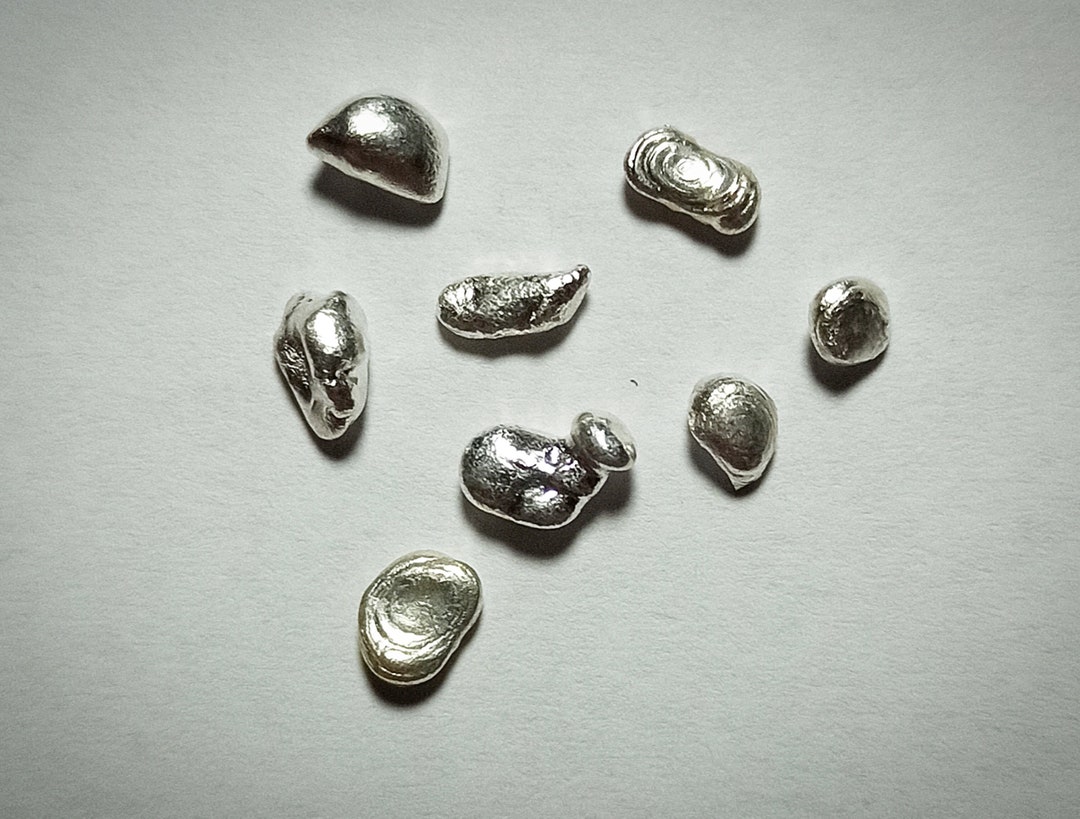 Silber Granulat 25 G – Feinsilber Ag 99,99 % Rein, Nuggets 2–5 Mm, Für Legierungen, Schmuck, Sammlungen & Kolloidales Silber
