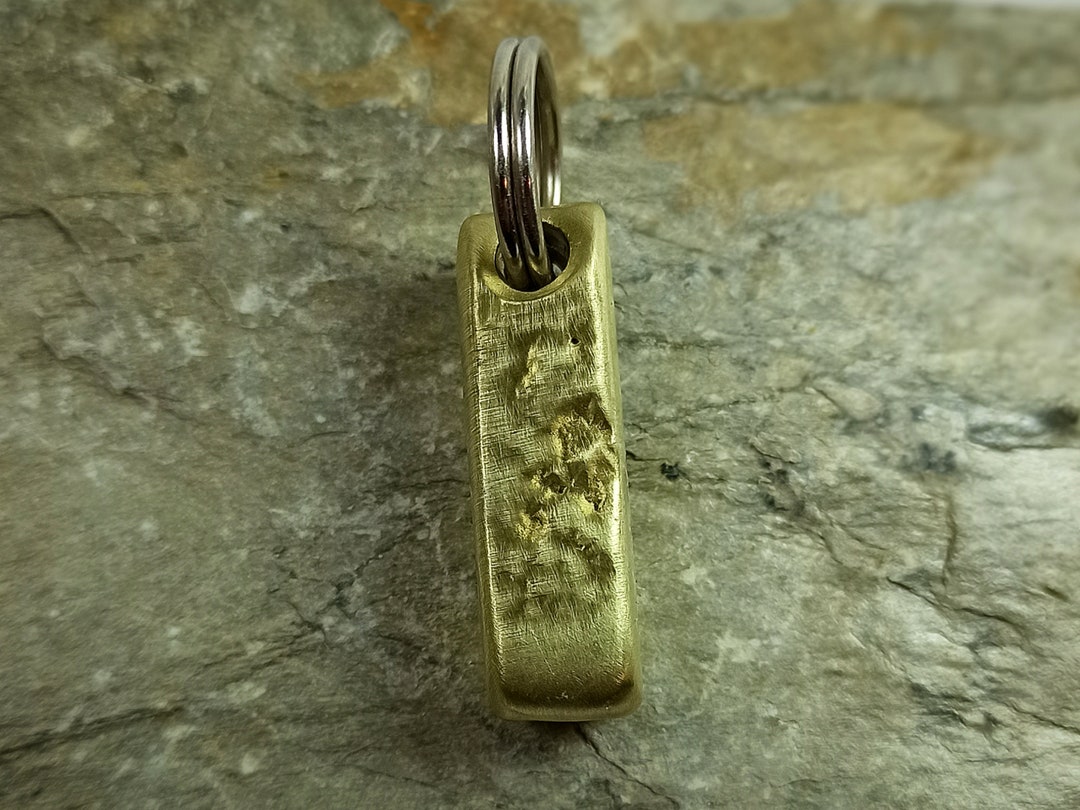 Handmade Key Ring 1 Rod / Bar Made of Brass Metal Solid Etsy