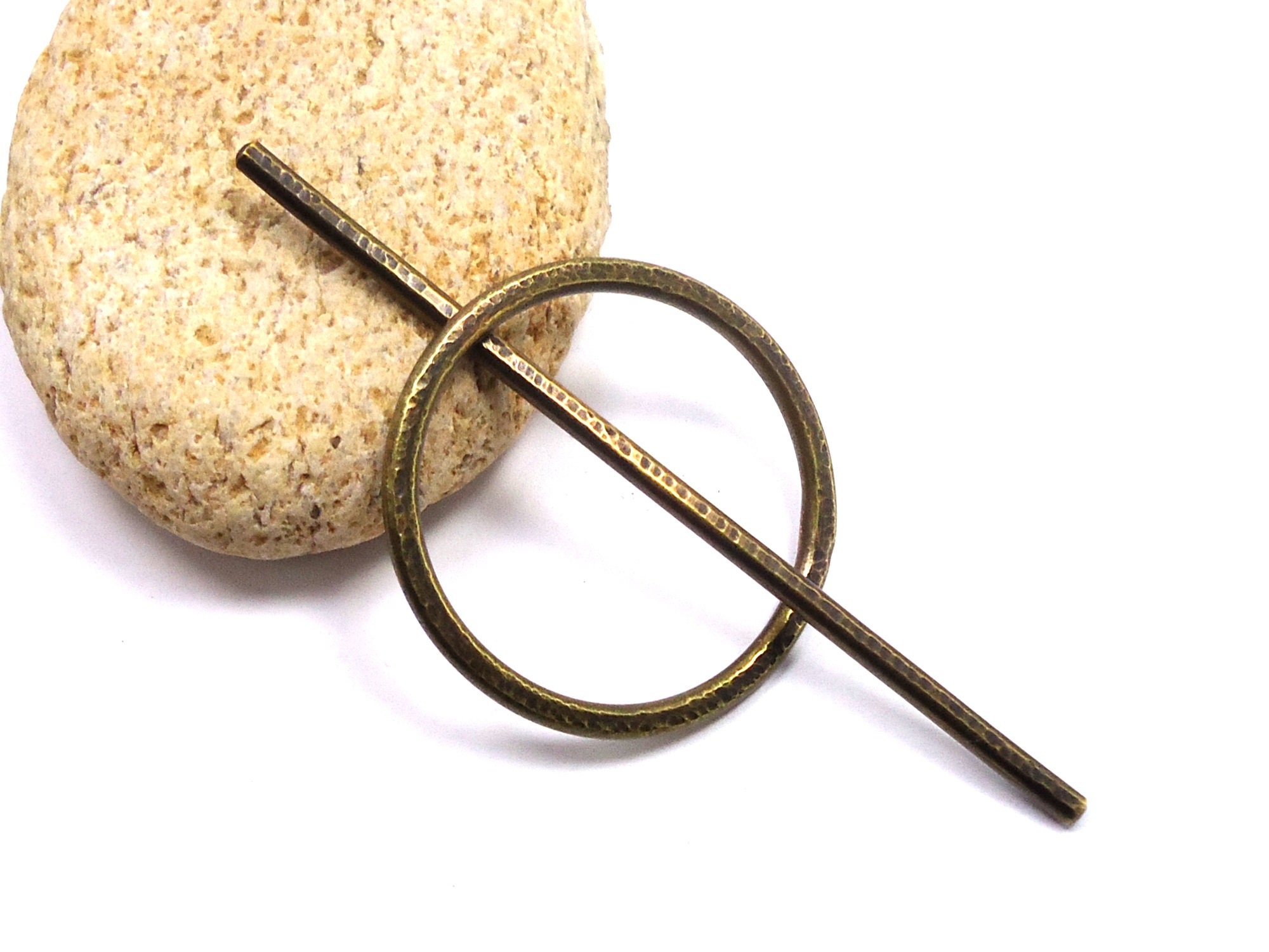 4er-Set Lurrose Haarnadeln Aus Kunstleder Mit Holz-Stick – Oval, Glatte Kanten, Für Brötchen & Pferdeschwanz