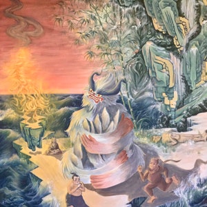 ORIGINAL OVERSIZE PAINTING- The Yeti’s Desire