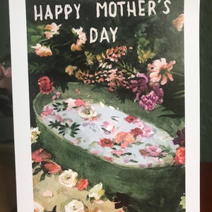 Tarjeta de Acuarela del Día de la Madre - Garden Spa