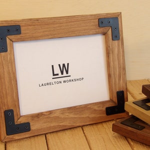 Rustic Picture Frame, Picture Frame, Modern Rustic, Picture Frame 5x7, Picture Frame 8x10,  Picture Frame 4x6, Multiple Sizes & Stains