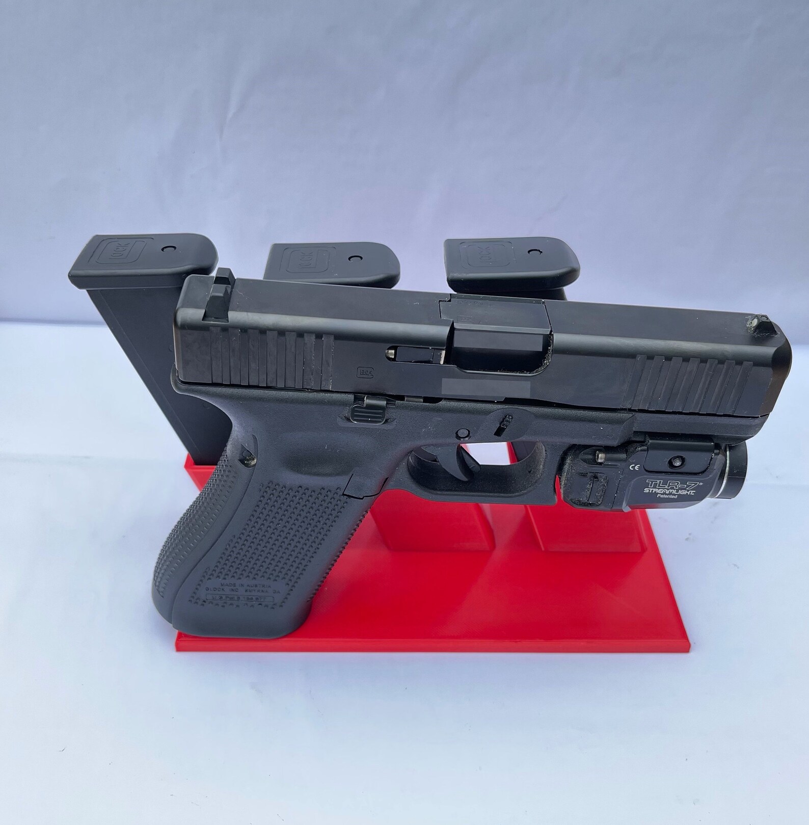 GLOCK Pistol Stand with 3 Mag Holders 9mm ONLY Etsy