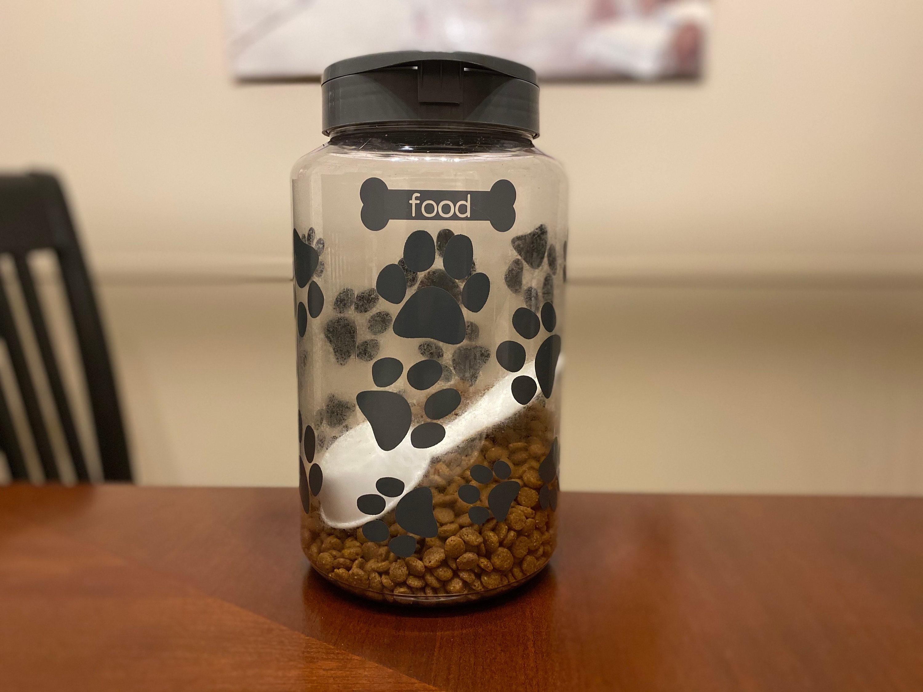 Personalized label for dog food and treats dog name label Etsy