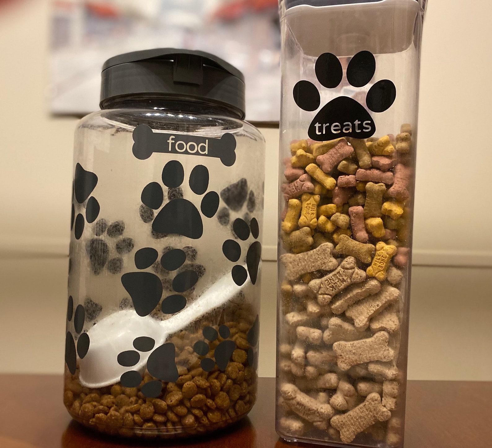 Personalized label for dog food and treats dog name label Etsy