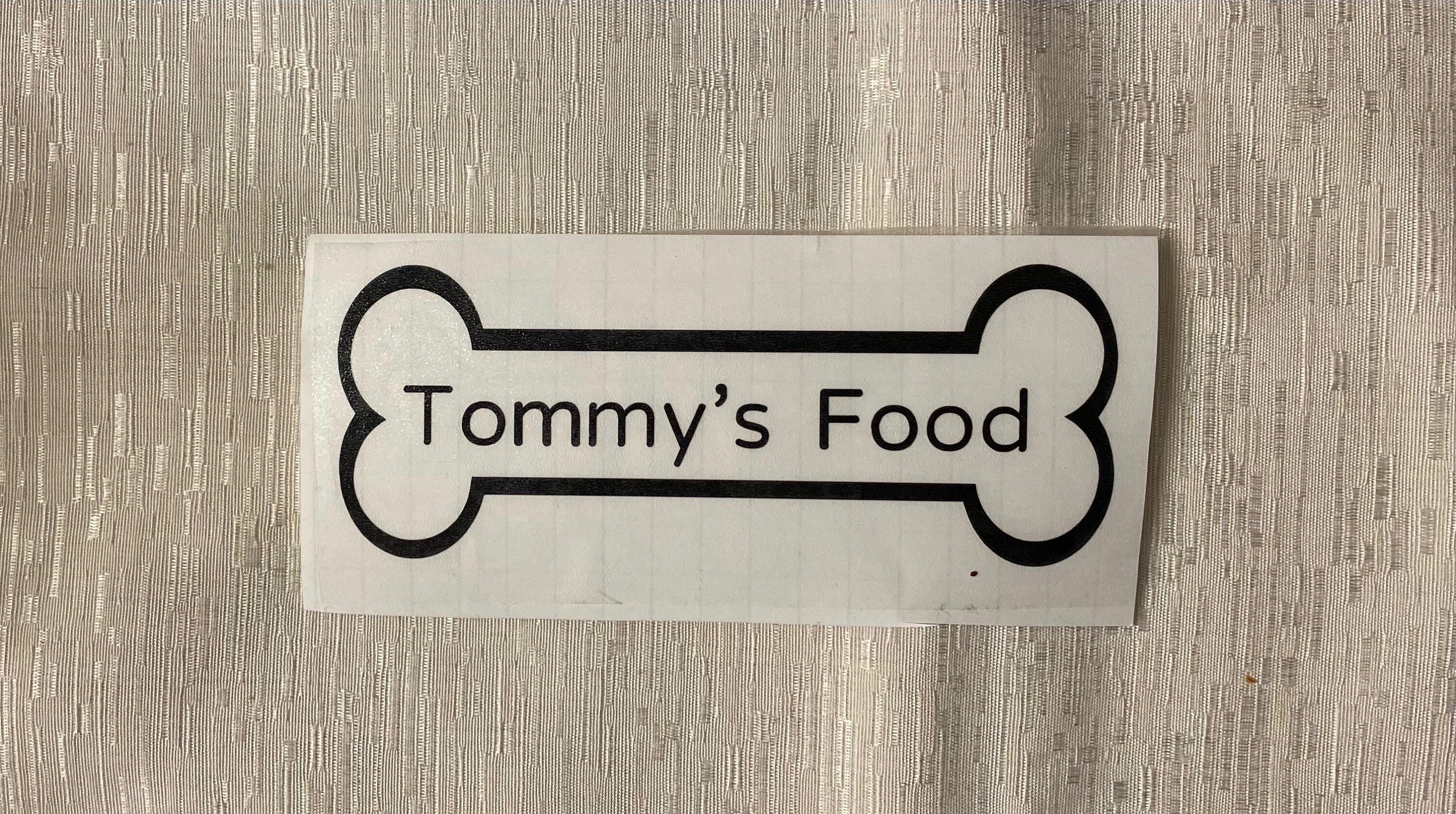 Personalized label for dog food and treats dog name label Etsy