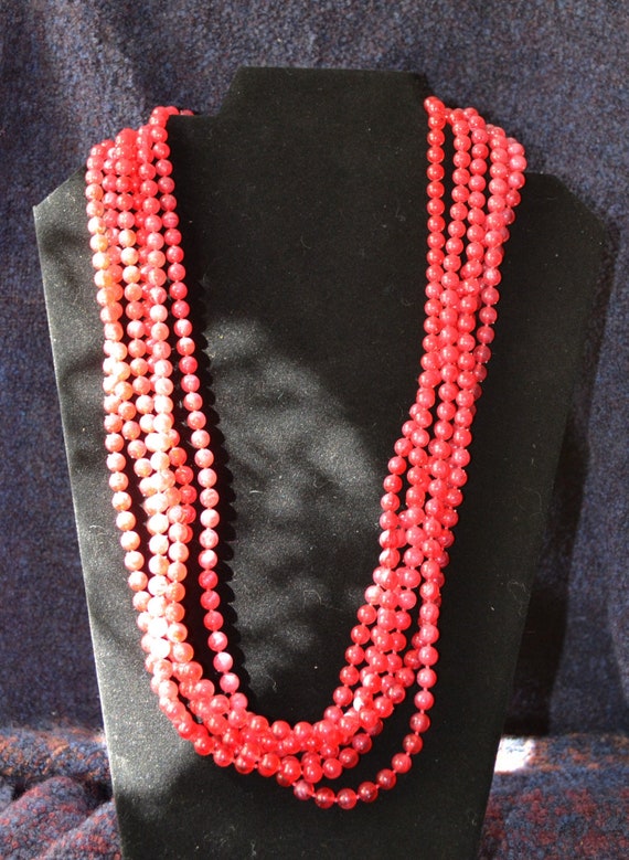 Vintage red necklace