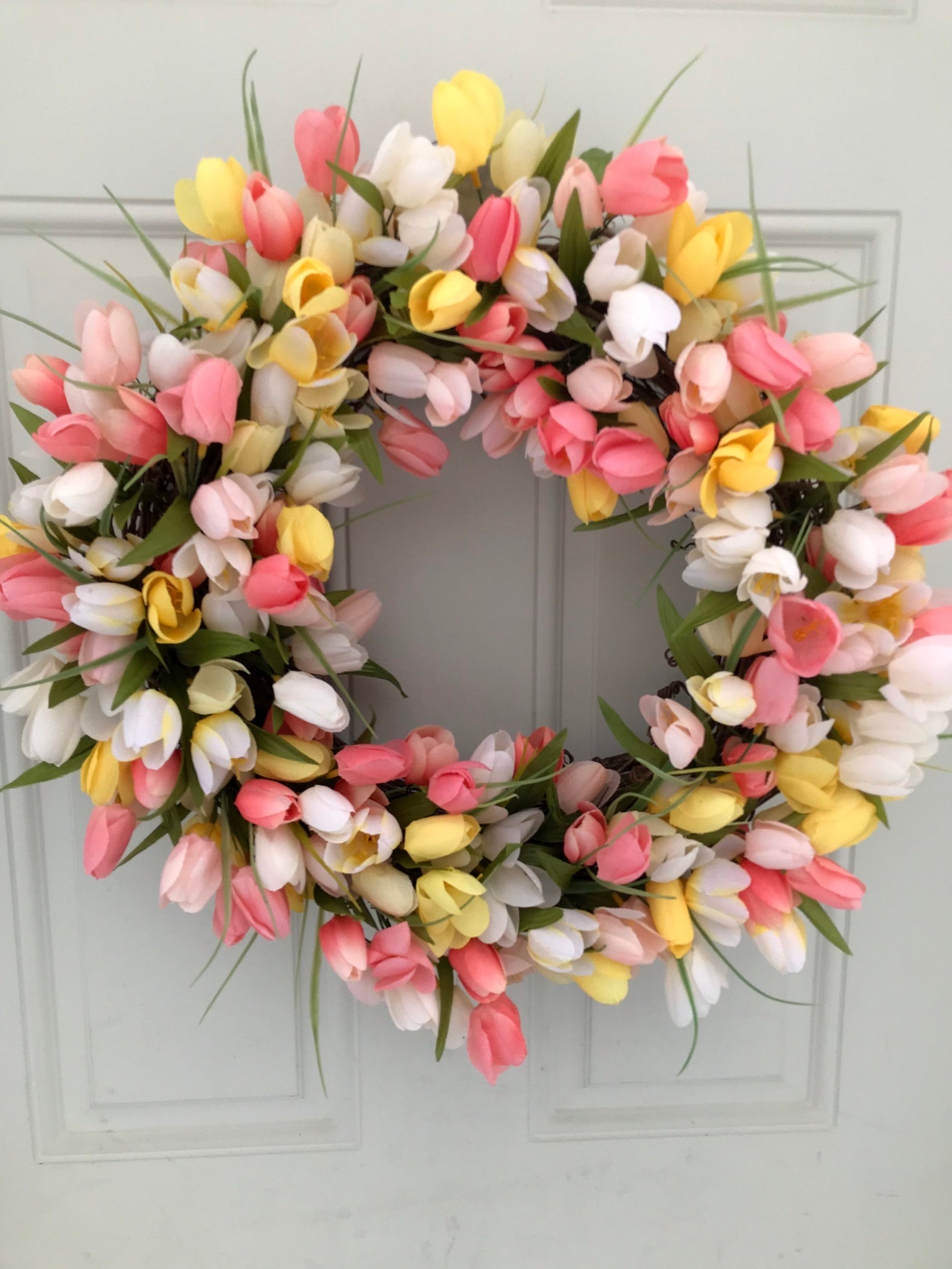 Spring Tulip Wreath Etsy