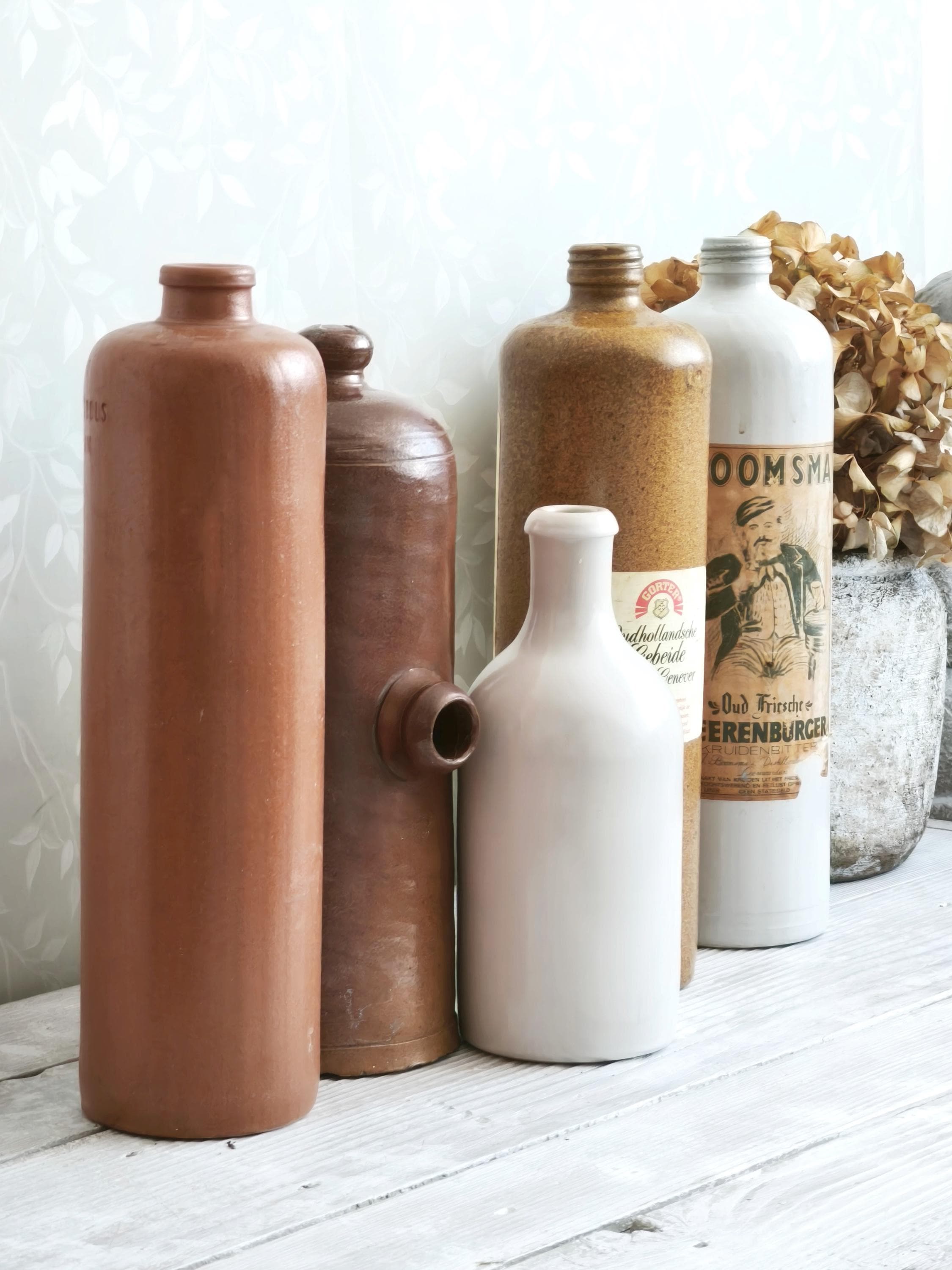 Antique Ceramic Liquor Bottle - Etsy
