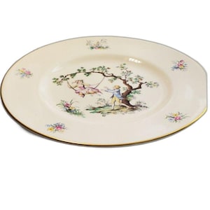 Watteau Royal Worcester Dinner Plate or Decoration ~Vintage~