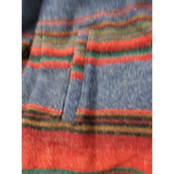 Vintage Woolrich 100% Wool Blanket Aztec Size Med… - image 5