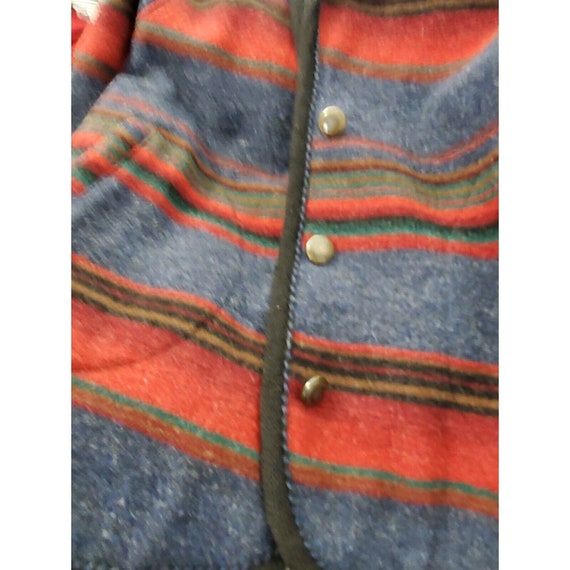 Vintage Woolrich 100% Wool Blanket Aztec Size Med… - image 6