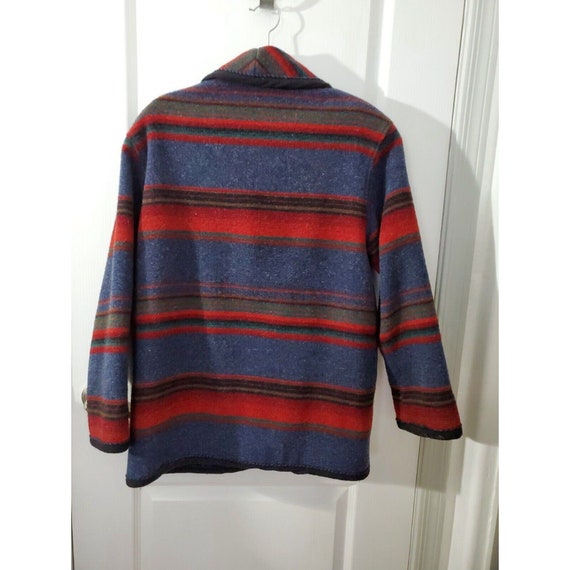 Vintage Woolrich 100% Wool Blanket Aztec Size Med… - image 2