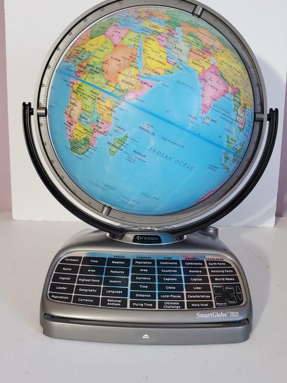 Vintage Oregon Scientific Smart Globe Deluxe Edition NO PEN Globe