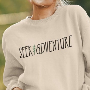 Seek Adventure Unisex Heavy Blend Crewneck Sweatshirt - Adventure Sweatshirt | Nature Sweatshirt | Camping Sweatshirt | Outdoors Sweatshirt