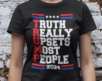 Trump 2024 Unisex T-Shirt - Trump Acronym Shirt | Political Tee | Patriot Shirt | MAGA Shirt | Republican Shirt | Trump Shirt | Ultra MAGA