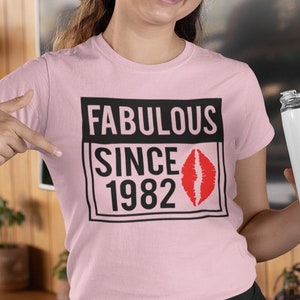 Fabulous Since 1982 Unisex T-Shirt - Born In 1982 Shirt | Vintage 1982 Shirt | Aged To Perfection Tee | 40th Birthday Shirt | 1982 Shirt