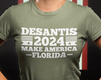 Desantis 2024 Make America Florida Unisex T-Shirt - Florida Shirt | Political Tee | Ron DeSantis Shirt | Make America Florida Shirt
