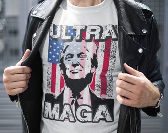 Ultra MAGA Trump Unisex T-Shirt - Political Tee | Patriot Shirt | Conservative Shirt | Republican Shirt | Trump Shirt | Ultra MAGA Shirt