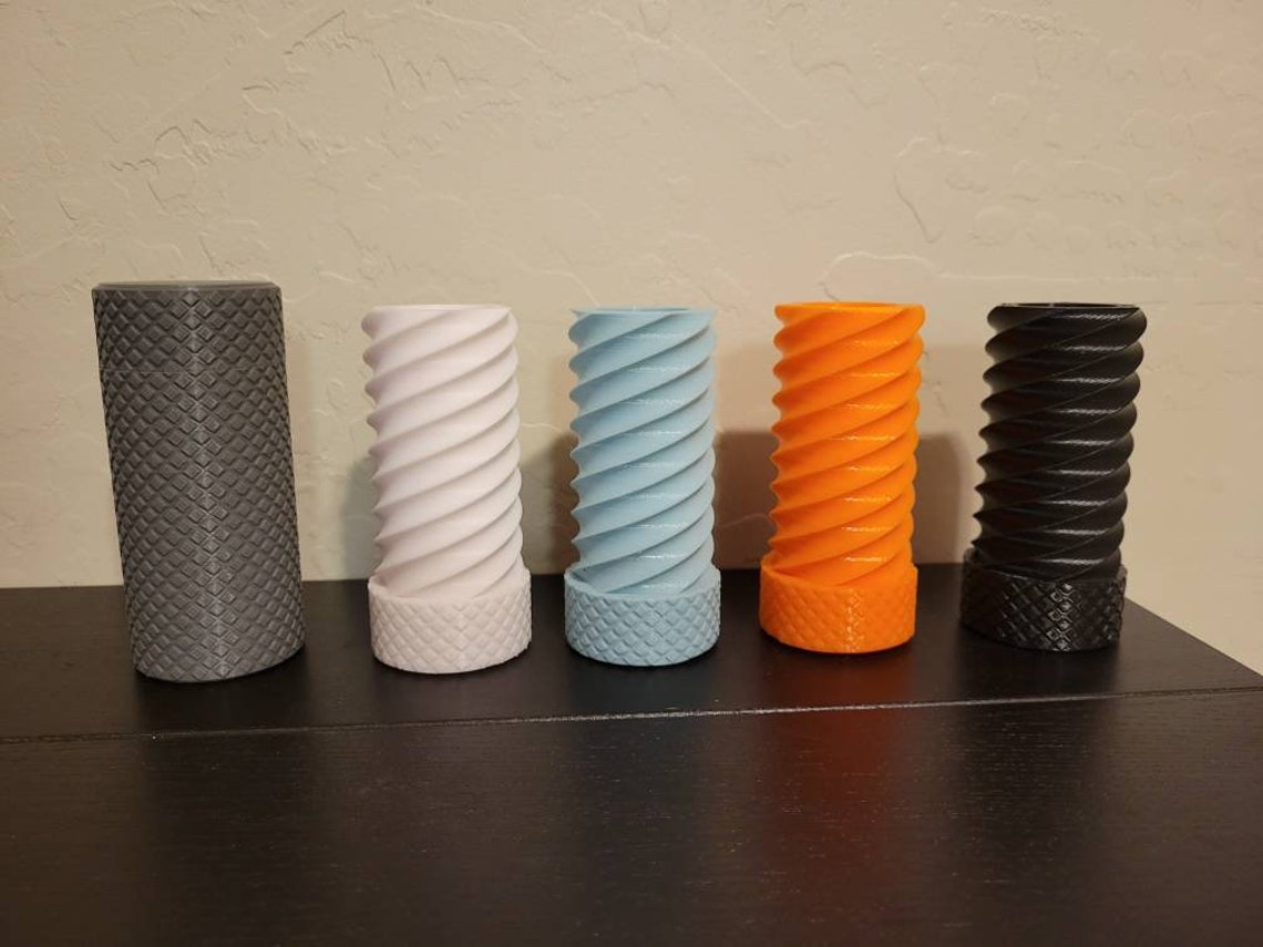 3D Printed Knurled Twist Container Etsy