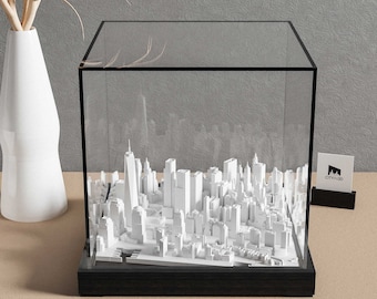 New York 3D Architectural Model | Luxury Skyline Sculpture | Custom Corporate Executive Gift | Japan Made