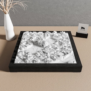 Barcelona Unique Wall Art | Minimalist Skyline Decor | Handcrafted Architectural Model | Barcelona 3D City Map | Modern Cityscape Gift