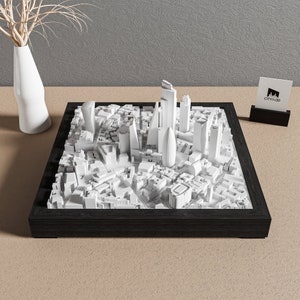 London Unique Wall Art | Minimalist Skyline Decor | Handcrafted Architectural Model | London 3D City Map | Modern Cityscape Gift