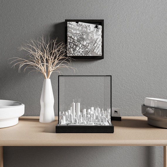 アートワーク「Cityscape」・50x50cm・フレーム付き アートワーク「Cityscape」・50x50cm・フレーム付き アート
