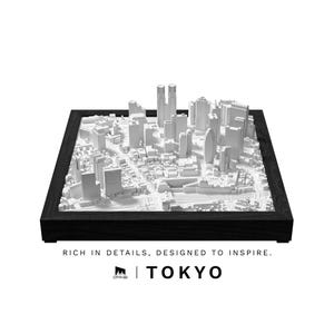 Tokyo Unique Wall Art | Minimalist Skyline Decor | Handcrafted Architectural Model | Tokyo 3D City Map | Modern Cityscape Gift