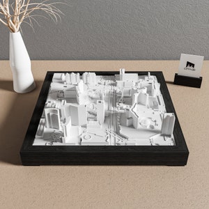 Las Vegas Unique Wall Art | Minimalist Skyline Decor | Handcrafted Architectural Model | Las Vegas 3D City Map | Modern Cityscape Gift